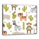 Cute Safari Animals Seamless Pattern Canvas 24  x 20  (Stretched) View1