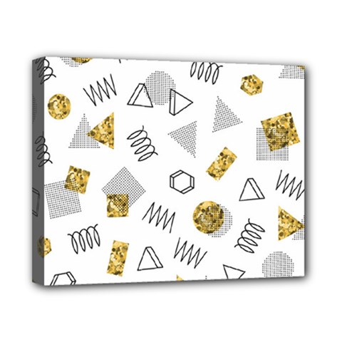 Memphis Seamless Patterns Canvas 10  X 8  (stretched) by Vaneshart