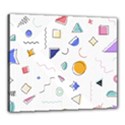 Memphis Pattern With Geometric Shapes Canvas 24  x 20  (Stretched) View1