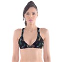 Seamless Pattern With Peacock Feather Plunge Bikini Top View1