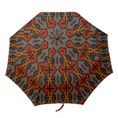 Seamless Digitally Created Tilable Abstract Pattern Folding Umbrellas by Vaneshart