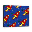 Space Rocket Pattern Canvas 10  x 8  (Stretched) View1