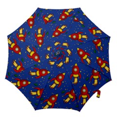 Space Rocket Pattern Hook Handle Umbrellas (large) by Vaneshart