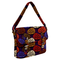 Tree Pattern Background Buckle Messenger Bag by Vaneshart
