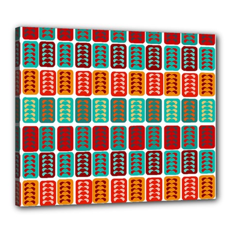 Bricks Abstract Seamless Pattern Canvas 24  X 20  (stretched) by Vaneshart