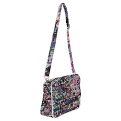 Graffiti Wall Background Shoulder Bag With Back Zipper by Vaneshart