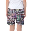 Graffiti Wall Background Women s Basketball Shorts View2
