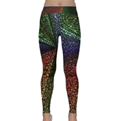 Abstract Colorful Pieces Mosaics Classic Yoga Leggings by Vaneshart