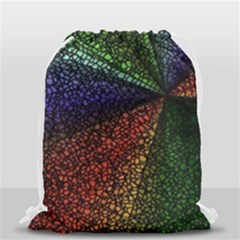 Abstract Colorful Pieces Mosaics Drawstring Bag (small) by Vaneshart