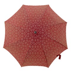 Red Gold Art Decor Hook Handle Umbrellas (medium) by HermanTelo