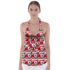Flag Bermuda Babydoll Tankini Top by ArtworkByPatrick