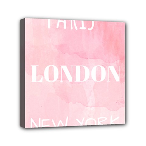 Paris Mini Canvas 6  X 6  (stretched) by Lullaby