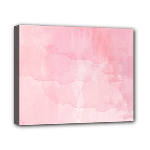 Pink Blurry Pastel Watercolour Ombre Canvas 10  X 8  (stretched) by Lullaby