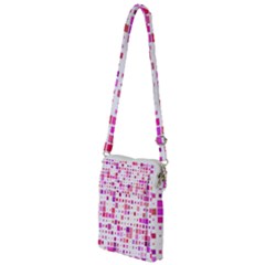 Background Square Pattern Colorful Multi Function Travel Bag by Simbadda