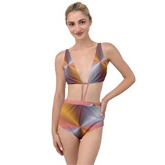 Abstract Easy Shining Tied Up Two Piece Swimsuit by Bajindul