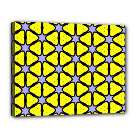 Pattern Modern Colorful Bright Canvas 14  X 11  (stretched) by Simbadda