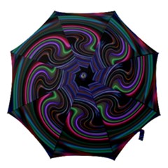 Art Abstract Colorful Abstract Art Hook Handle Umbrellas (medium) by Simbadda