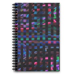 Stripes Background Black Colorful 5 5  X 8 5  Notebook by Simbadda