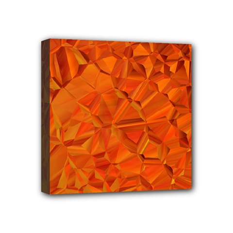 Low Poly Polygons Triangles Mini Canvas 4  X 4  (stretched) by Simbadda