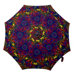 Kaleidoscope Pattern Ornament Hook Handle Umbrellas (medium) by Simbadda
