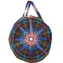 Mandala Pattern Kaleidoscope Giant Round Zipper Tote View1