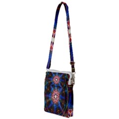 Mandala Pattern Kaleidoscope Multi Function Travel Bag by Simbadda