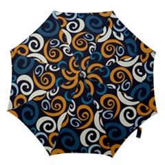 Colorful Curves Pattern Hook Handle Umbrellas (small) by Vaneshart