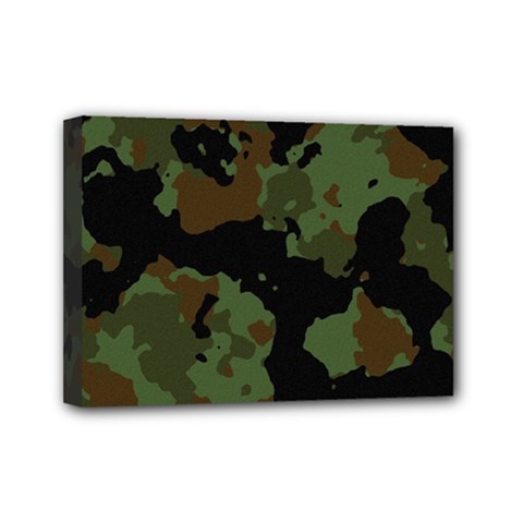 Beautiful Army Camo Pattern Mini Canvas 7  X 5  (stretched) by Vaneshart