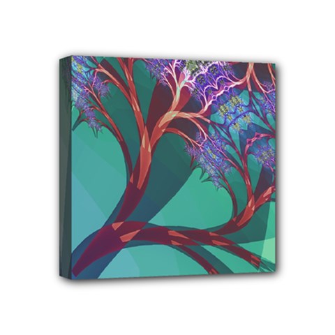 Art Fractal Artwork Creative Mini Canvas 4  X 4  (stretched) by Wegoenart