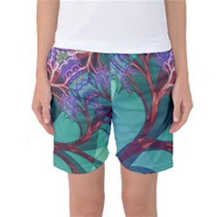 Art Fractal Artwork Creative Women s Basketball Shorts by Wegoenart