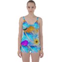 Artwork Digital Art Fractal Colors Tie Front Two Piece Tankini View1