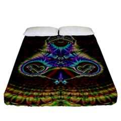 Artwork Fractal Digital Art Fitted Sheet (queen Size) by Wegoenart