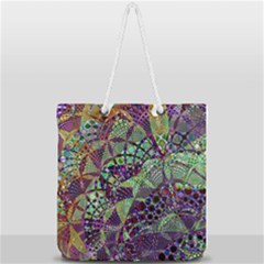 Background Design Art Artwork Full Print Rope Handle Tote (large) by Wegoenart