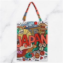 Earthquake And Tsunami Drawing Japan Illustration Classic Tote Bag by Vaneshart