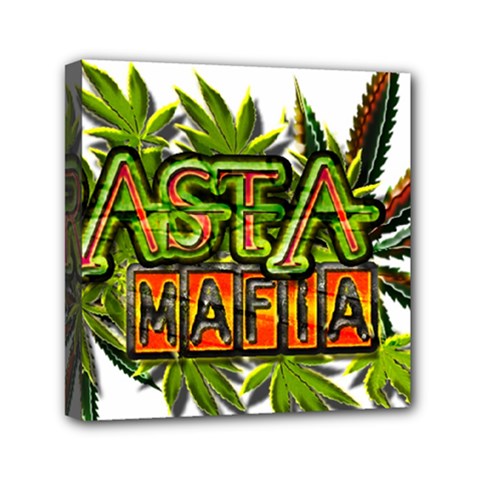 Cannabis Hemp Hashish Illegal Drug Trade Rasta Mini Canvas 6  X 6  (stretched) by Vaneshart