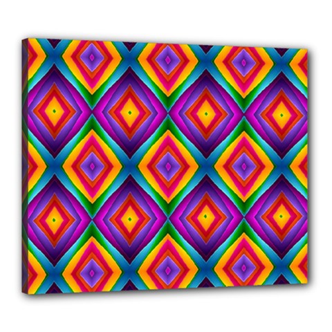 Abstract-b-1 Canvas 24  X 20  (stretched) by ArtworkByPatrick