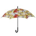 Watercolor Painting Autumn Illustration Autumn Tree Hook Handle Umbrellas (Small) View3
