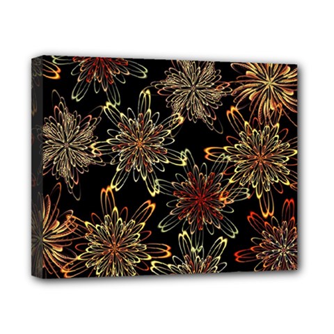 Patterns Abstract Flowers Canvas 10  X 8  (stretched) by Vaneshart