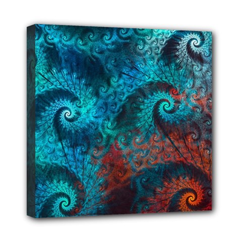 Abstract Patterns Spiral Mini Canvas 8  X 8  (stretched) by Vaneshart
