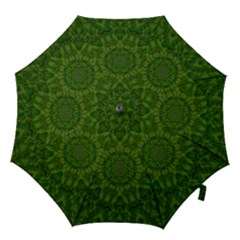 Fauna Nature Ornate Leaf Hook Handle Umbrellas (medium) by pepitasart
