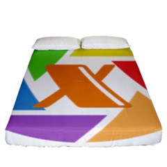 Xcoin Logo 200x200 Fitted Sheet (california King Size) by Ipsum