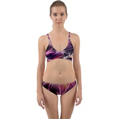 Fireworks Rocket Night Lights Flash Wrap Around Bikini Set by Bajindul