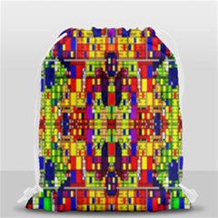 Abstract 19 Drawstring Bag (small) by ArtworkByPatrick