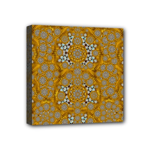 A Star In Golden Juwels Mini Canvas 4  X 4  (stretched) by pepitasart