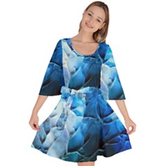 Petals Velour Kimono Dress by WILLBIRDWELL