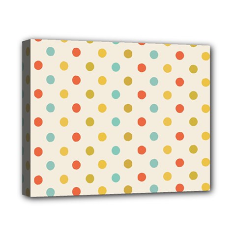 Polka Dots Dot Spots Canvas 10  X 8  (stretched) by Vaneshart