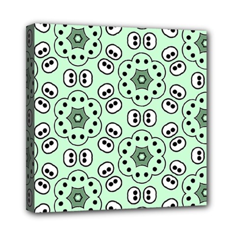 Background Texture Dots Pattern Mini Canvas 8  X 8  (stretched) by Vaneshart
