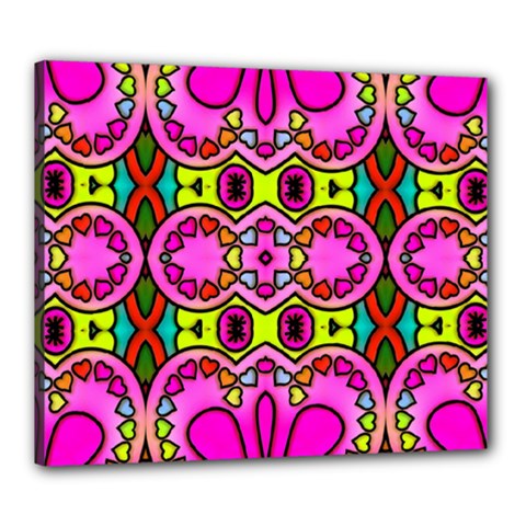 Abstract Background Pattern Canvas 24  X 20  (stretched) by Vaneshart