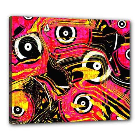 Abstract Clutter Canvas 24  X 20  (stretched) by Vaneshart