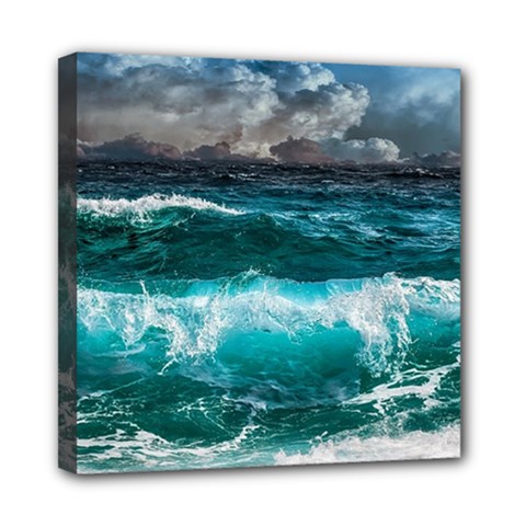 Waves 3975256 960 720 Mini Canvas 8  X 8  (stretched) by vintage2030